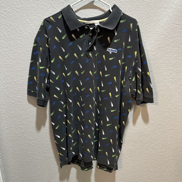 Vintage Y2K Rocawear Polo Shirt Striped Mens 3XL Rocawear Jeans Roca Wear Street - Picture 1 of 6